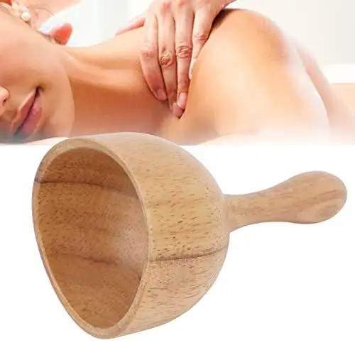 Produktbild: Massagegerät aus Holz, Lymphdrainage-Massagegerät, Lymphdrainageband-Massageschale Zur Entfernung von Cellulite, für die Beintaille