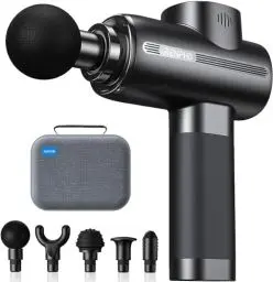 Produktbild: Massagepistole, RENPHO Massage Gun bis zu 3200U/min Massage Gun Massagegerät mit USB C Ladeanschluss zur Linderung von Muskelentspannung, Bestes Geschenk für Familie, Schwarz