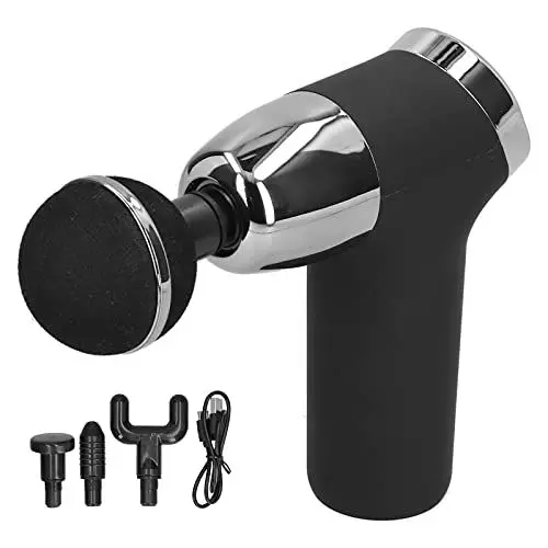 Produktbild: Massagepistole für Tiefes Gewebe, Mini-Muskelmassagepistole, Tragbares Elektrisches Percussion-Massagegerät mit 4 Massageköpfen, 20 Geschwindigkeiten Einstellbar, Zur Linderung