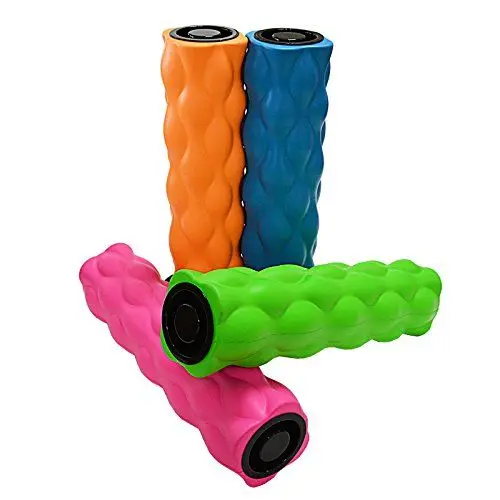 Produktbild: Massageroller Yogarolle Faszienroller aus Schaumstoff, 46cm lang, 13 x 11 cm, Farbe: Blau