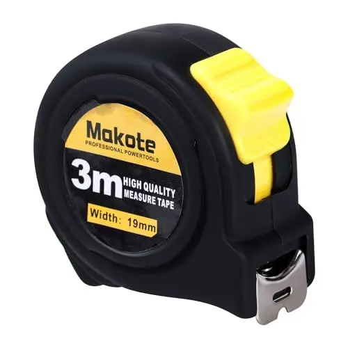 Produktbild: Maßband 3m Bandmaß Profi Massband Imperiale und Metrische Maßband mit mm Skala Nylon-Stahlband Bruchsicheres ABS-Gehäuse Measuring Tape