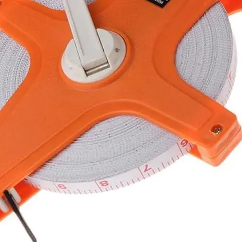 Produktbild: Maßband auf Rolle, Englische Metrische Skala, Breite 12,5 Mm, ABS-Faser-Rollenbandmaß für Baustellen für den Innen- und Außenbereich (50 Meter)
