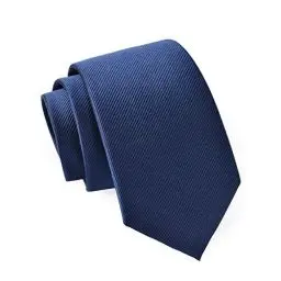 Produktbild: Massi Morino Seidenkrawatte Herren Dunkelblau - 6,5cm breit, 155cm lang - Krawatte aus 100% Seide I Slim-Fit Herrenkrawatte I Inklusiver Geschenkbox