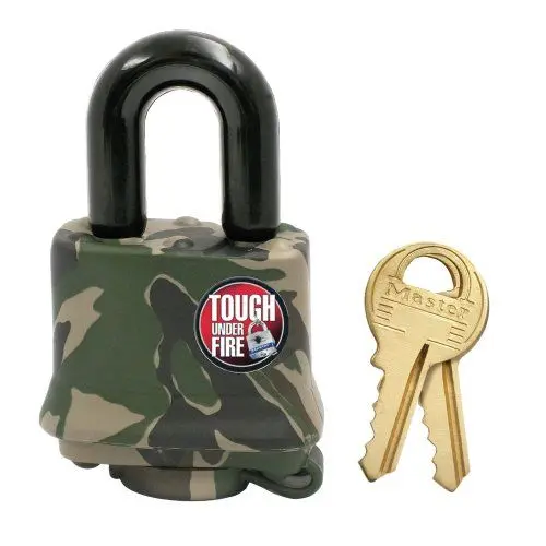 Produktbild: MASTER LOCK 317EURD Vorhängeschloss 40mm lamellierter Stahl - Tarnfarbe Vinyl-Besichtung