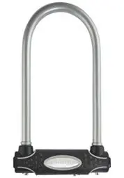 Produktbild: MASTER LOCK Bügelschloss (Schlüsselschloss) (mit Halterung) (Zertifiziertes Fahrrad Schloss - Secure-Gold-Zertifikat) (Silber) 8195EURDPROCOLS - Ideal für Fahrräder