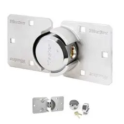 Produktbild: MASTER LOCK - 736EURD - Vorteilpack: Überfalle + Rundes Vorhängeschloss ohne Bügel, 11,4 cm x 23 cm x 4,2 cm