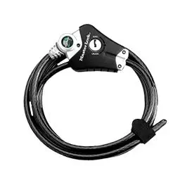 Produktbild: Master Lock 8428EURDPRO Verstellbares Kabelschloss mit Schüsselschloss (Kabel einstellbar von 30 cm bis 1,8 m) (Python) - Ideal für Sportausrüstung, Werkzeuge und Gartenmöbel