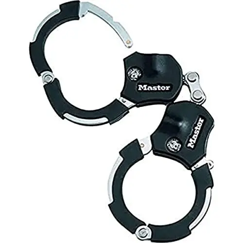 Produktbild: Master Lock zertifiziert und patentierte E Scooter Schloss, Handschellenschloss, Fahrradschloss, 36 cm, ideal für Scooter Roller, Fahrrad, Kinderwagen, Schwarz