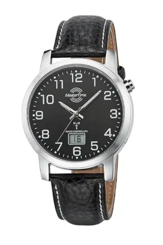Produktbild: Master Time Funk Quarz Herren Uhr Analog-Digital mit Leder Armband MTGA-10576-24L
