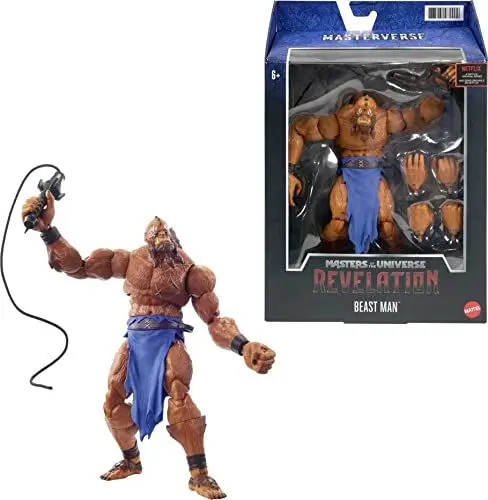 Produktbild: Masters of the Universe GYV16 - Masterverse Revelation Beast Man Actionfigur, ca. 18 cm groß, Figuren zum Spielen und Sammeln, Spielzeug ab 6 Jahren