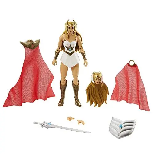 Produktbild: Masters of the Universe HDR61 - Masterverse She Ra Deluxe Action Figur mit Zubehörteilen, ca 18 cm, Spielzeug für Kinder ab 6 Jahren