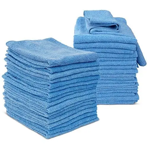 Produktbild: Masthome Mikrofaser Lappen Putztücher-36 Stück Microfasertuch Putzlappen Set,Fenster Tücher Weich Sehr Saugfähig Fusselfrei Streifenfrei, Für Haus, Küche, Auto, 35x35cm-blau
