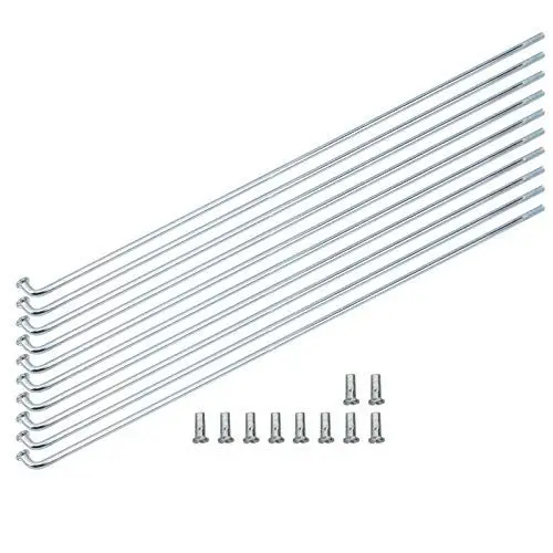 Produktbild: Kuuleyn Fahrradspeichen,10 Stück 13G MTB Fahrradspeichen,2,2 mm Edelstahlspeichen Fahrradspeichen Fahrradräder Speichen Ersatz Reparaturspeichen für MTB Radspeichen Ebike Downhill Trekking(220mm)