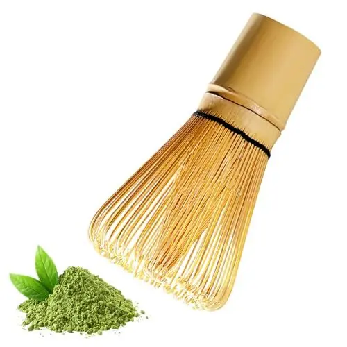 Produktbild: Matcha-Schneebesen, Bambusbesen für Matcha Tee, Traditioneller Matcha-Starter-Set, Matcha Besen Herstellungswerkzeuge, Japanische Bambus Besen Matcha Whisk Bamboo - 100 Zinken