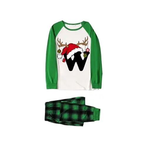Produktbild: Matching Pyjamas Couple Oversized Hoodie Hauskleid Damen Lang Partner Pyjama Pärchen Set 2 Teiler Damen Zweiteiler Musselin Damen Weihnachtspyjama Paare Herren Schlafanzug Schlafanzug Damen Baumwolle