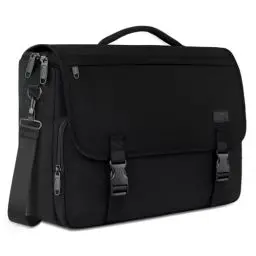 Produktbild: MATEIN Aktentasche Herren, Laptoptasche 15,6 Zoll, Wasserdicht Messenger Bag Laptop Tasche, Business Notebook Computer Umhänge Schultertasche für College Büro Arbeit Frauen Männer, Schwarz