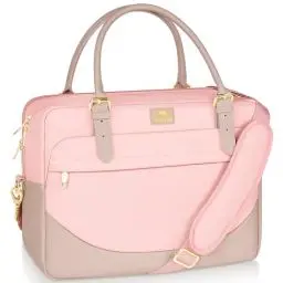 Produktbild: MATEIN Laptoptasche, Arbeitstasche Business Aktentasche Laptop Tasche 15,6 Zoll Schultasche Damen Umhängetasche Lehrertasche Uni Taschen Frauen Pink Women Notebook Handtasche für Büro, Rosa