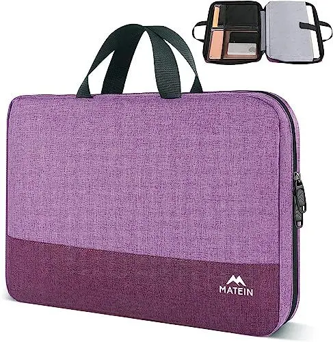 Produktbild: MATEIN Laptophülle 15,6 Zoll, Laptoptasche Wasserdicht Laptop Hülle Schutzhülle mit Griff, Laptop Bag Notebook PC Case für Lenovo HP Acer Dell, Lila