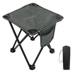 Produktbild: MATEPROX Klapphocker Leichter Faltbarer Tragbarer Stuhl, Klein Angelhocker, Kompakter 4-Bein-Hocker Stühle Strand Campingstuhl für Outdoor Wandern, Angeln, Gartenarbeit