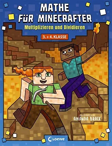 Produktbild: Mathe für Minecrafter - Multiplizieren und Dividieren: Mathematik-Nachhilfe für Jungen und Mädchen in der 3. und 4. Klasse