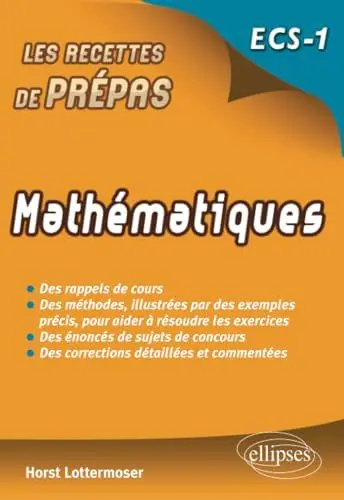 Produktbild: Mathématiques ECS-1 (Recettes de prépas)