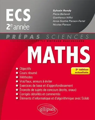 Produktbild: Mathématiques ECS 2e année - 3e édition actualisée (Prépas Sciences)