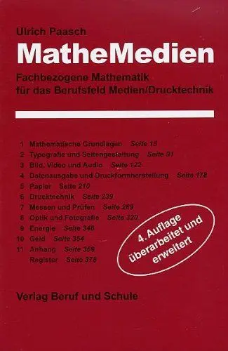 Produktbild: MatheMedien: Fachbezogene Mathematik für das Berufsfeld Medien /Drucktechnik