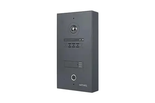 Produktbild: MATHFEL Zusatz Aufputzbox für 2 Draht Bus IP Video Fingerprint Türsprechanlage Gegensprechanlage Fischaugenkamera 170 Grad, Außenstation in Anthrazit