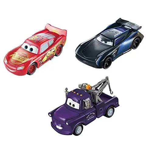 Produktbild: Mattel Disney Pixar Cars - Farbwechsel Fahrzeuge 3er-Pack mit Lightning McQueen, Hook und Bobby Swift, Geschenk für Kinder ab 3 Jahren GPB03