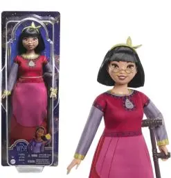 Produktbild: Mattel Disney Wish Dahlia von Rosas Puppe und Accessoires, bewegliche Modepuppe, HPX24