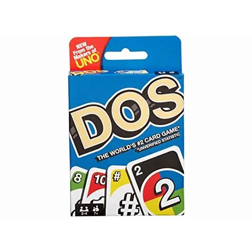 Produktbild: Mattel Games FRM36 DOS Kartenspiel, geeignet für 2 - 4 Spieler, Spieldauer ca. 30 Minuten, ab 5 Jahren (Handbuch wird in englischer Sprache sein)