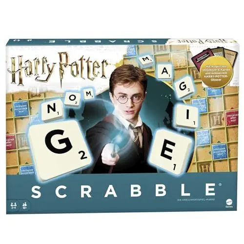 Produktbild: Mattel Games GMG29 - Scrabble Harry Potter Wortspiel in Deutscher Sprachversion, Brettspiel, Familienspiele ab 10 Jahren