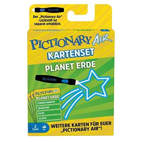 Produktbild: Mattel Games GYP08 - Pictionary Air Erweiterungskartenset Planet Erde, Zeichenspiel für die ganze Familie, ab 8 Jahren