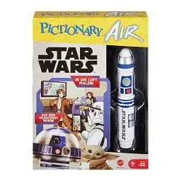 Produktbild: Mattel Games HHM49 - Pictionary Air Star Wars (deutsche Version), Scharade, Zeichen-Spiel zum Verbinden mit dem Smartphone oder Tablet, Familien-Spiel für Erwachsene und Kinder ab 8 Jahren