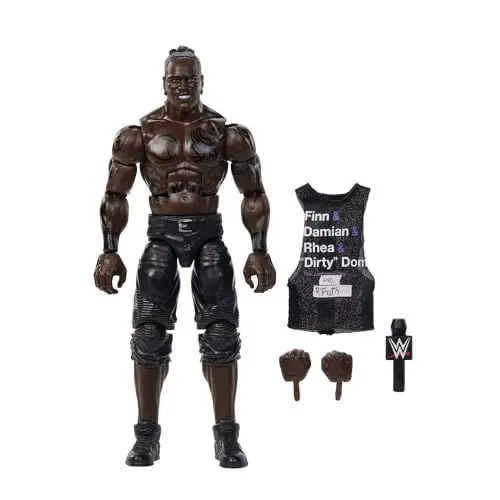 Produktbild: Mattel WWE Elite Actionfigur und Zubehör, Serie #115, ca. 15 cm große Sammelfigur R-Truth mit 25 Bewegungspunkten und austauschbaren Händen, JCJ01, (Mehrfarbig)