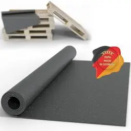 Produktbild: Mattenheld® Antirutschmatte Ladungssicherung 120x80x0,3 cm | Rutschhemmende & genormte Gummigranulatmatte | Ideale Sicherung von Ware im LKW, Anhänger & Kofferraum | Universal Bautenschutzmatte 3mm