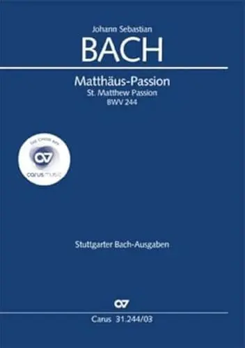 Produktbild: Matthäus-Passion (Klavierauszug deutsch): BWV 244 (BWV3 244.2)
