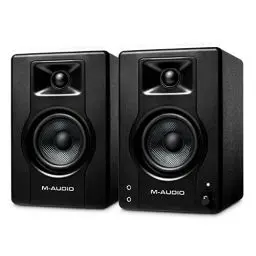 Produktbild: M-Audio BX4 - Aktive 120-Watt Desktop-Computerlautsprecher / Studiomonitore für Gaming, Musikproduktion, Live-Streaming und Podcasting (Paar)
