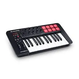 Produktbild: M-Audio Oxygen 25 V – 25-Tasten USB MIDI Keyboard Controller mit Beat Pads, Smart Chord & Scale Modi, Arpeggiator und Softwarepaket inklusive