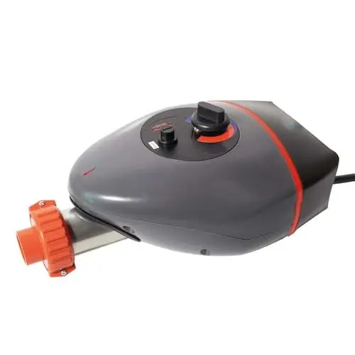 Produktbild: Mauk® Pool/Schwimmbad Heizer Heat Drop® elektrische Poolheizung bis 40 °C - 6-8 °C/Std | 3000 Watt + Fehlerstromschutzschalter & Thermostat | Komplettset