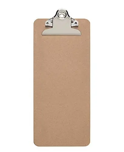 Produktbild: MAUL Klemmbrett MAULbill 28 x 11,5 cm | Klemmbrett Holz für Speisekarte, Menükarten, Getränkekarten | Stabiles Clipboard zum Aufhängen | Klemmbrett Gastronomie | Gastronomie zubehör | Holz