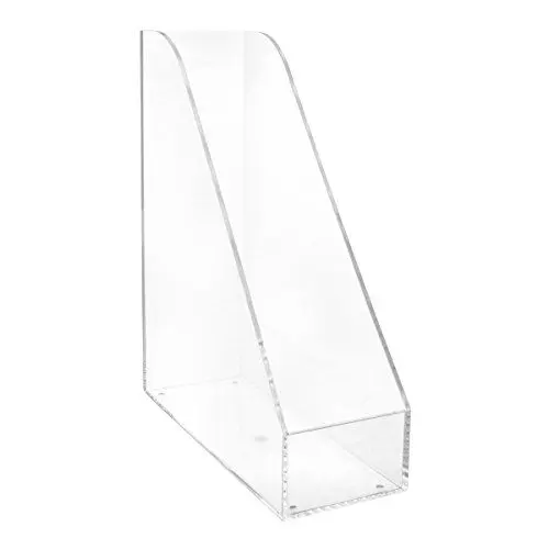 Produktbild: MAUL Stehsammler Acryl A4 (26,1x9,5x30,8cm) | Schreibtisch Organizer für Papier und Zeitschriften bis A4 | Standsicherer Zeitschriftensammler für Büro, Schreibtisch und Regal | Glasklar