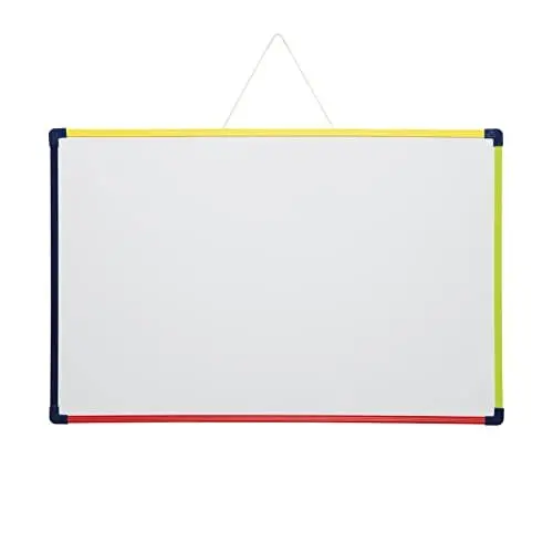Produktbild: MAUL Whiteboard MAULfun 38,5x58,5cm | Tragbares Whiteboard zum Aufhängen | Bunte Tafel zum Beschriften | Beidseitig beschreibbare Magnettafel | Praktische Magnetwand für Büro | Mehrfarbig