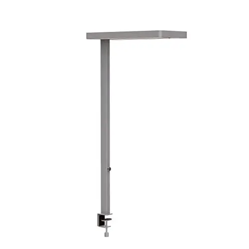 Produktbild: Maul LED-Klemmleuchte MAULjuvis sensor, dimmbar – Innovative Arbeitsplatzleuchte mit Klemmfuß fürs Büro – Energiesparende und komfortable Lampe mit Tischklemme mit 4000K Farbtemperatur – silber