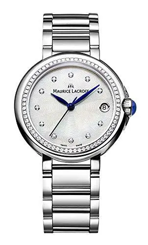 Produktbild: Maurice Lacroix Fiaba Round FA1004-SD502-170-1 Damenarmbanduhr mit echten Diamanten