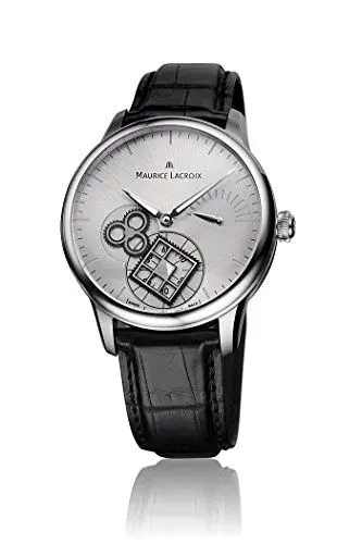 Produktbild: Maurice Lacroix Maurice Lacroix Meisterwerk Roue Carree Rhodium Zifferblatt Mens Watch MP7158-SS001-901