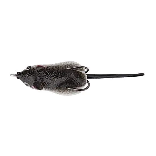 Produktbild: Maus-Angelköder, 2 Stück, Künstliche Süßwasser-Angelköder aus Weichem Gummi, Starke Haltbarkeit, Mäuseschwänze Zum Forellenangeln, Echte Köder-Top-Tackle-Haken, Bass-Köder,