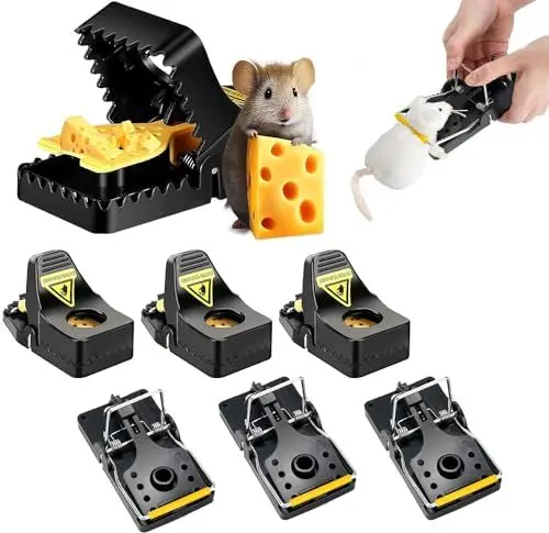 Produktbild: Rattenfalle,6er Set Profi Mäusefalle Schlagfalle Rattenfalle, Wiederverwendbar Mouse Trap Profi in Haus und Garten
