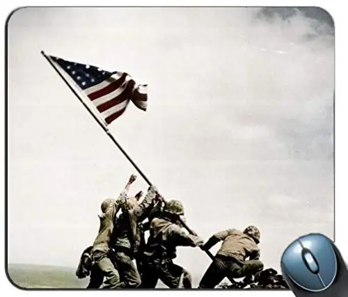 Produktbild: Mauspad mit Rutschfester Gummibasis Wasserdichtes Standard-Gaming-Mauspad mit genähten Kanten (Victory Flag Pattern)