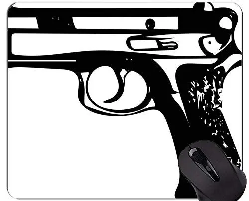 Produktbild: Mausunterlage Anti-Rutsch, Gewehr-lustiges Gewehr-personalisierte Rechteck-Spiel-Mausunterlagen